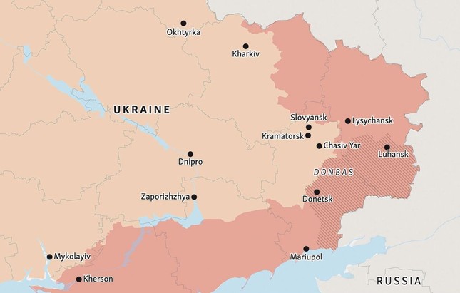 Chasov Yar - thành phố đóng vai trò chiến lược đối với mục tiêu giành quyền kiểm soát Donbass của quân đội Nga- Ảnh 1.