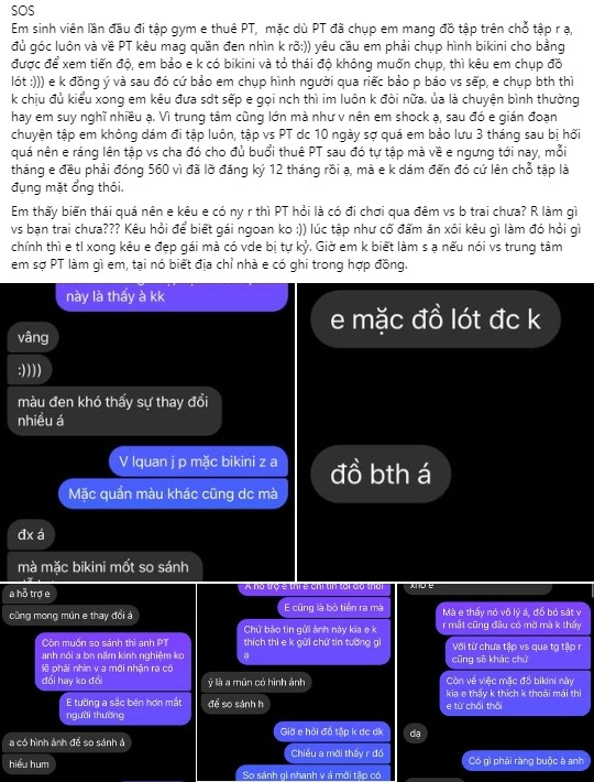 C&ocirc; g&aacute;i hoang mang khi đi tập gym được PT y&ecirc;u cầu gửi... ảnh mặc đồ l&oacute;t, hỏi cả chuyện ri&ecirc;ng tư "để xem c&oacute; phải g&aacute;i ngoan kh&ocirc;ng"?!- Ảnh 2.