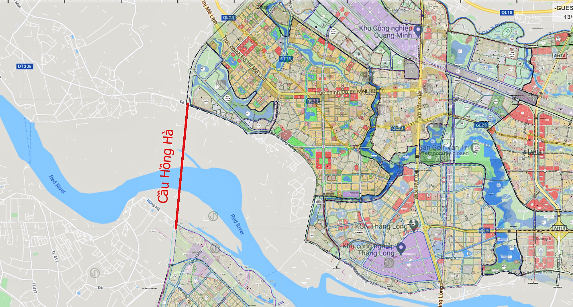Toàn cảnh khu vực sắp được xây cầu 10.000 tỷ nằm trong “siêu dự án” lớn nhất phía Bắc- Ảnh 1. Toàn cảnh khu vực sắp được xây cầu 10.000 tỷ nằm trong “siêu dự án” lớn nhất phía Bắc- Ảnh 1.