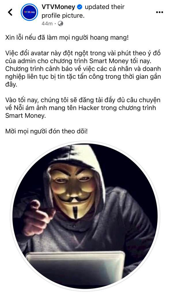 Sau Độ Mixi, Quang Linh Vlog, đến lượt fanpage VTV Money bị hack, thực hư thế nào?- Ảnh 2.