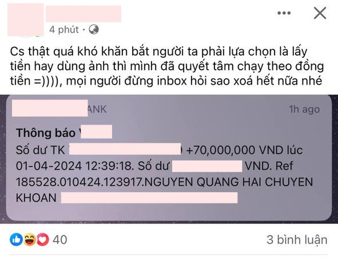 Hoa hậu Đỗ Hà dính thị phi khi bình luận vỏn vẹn 5 chữ vào bài đăng của chủ studio vụ drama 70 triệu với Quang Hải- Ảnh 3.