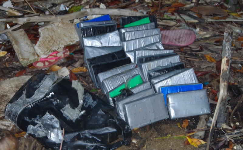 Tổng số 85 gói nilon trôi dạt vào bờ biển Gò Công đều là ma túy- Ảnh 1.