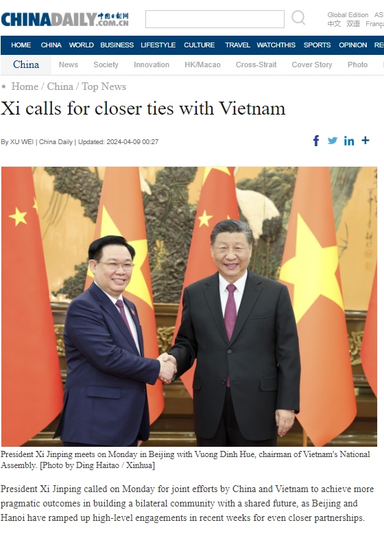 Truyền thông Trung Quốc đưa tin trang trọng chuyến thăm của Chủ tịch Quốc hội Vương Đình Huệ- Ảnh 2.