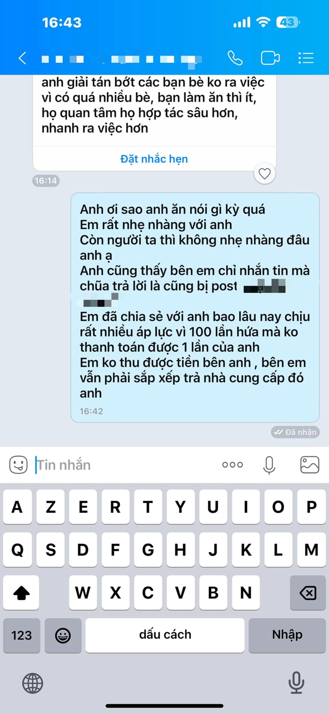 Trương Ngọc Ánh tiếp tục đòi nợ trên MXH, công khai tin nhắn tranh cãi căng thẳng- Ảnh 3.