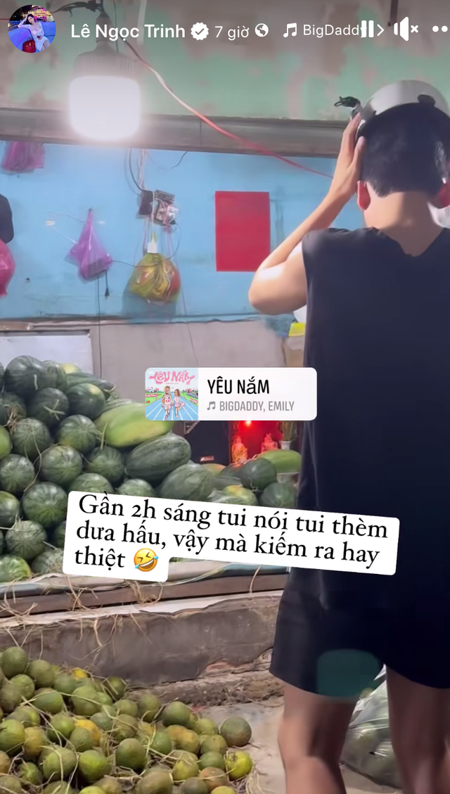 Ngọc Trinh được bạn trai cưng chiều hậu kết hôn, 2 giờ sáng vẫn đi khắp nơi làm điều này- Ảnh 1.