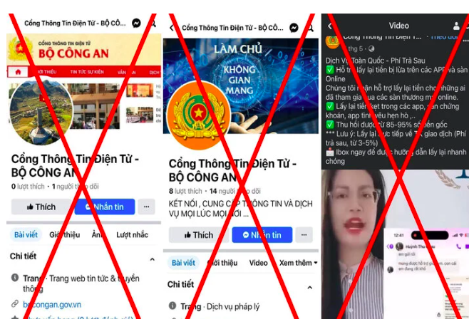 Cảnh báo mạo danh Cổng thông tin điện tử Bộ Công an để lừa đảo- Ảnh 1.