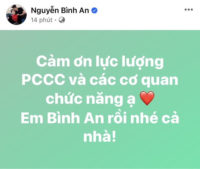 Diễn viên Bình An sợ hãi tháo chạy lên nóc khi bị kẹt bên trong toà nhà bị cháy- Ảnh 3.