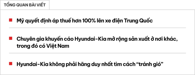 ‘Hyundai, Kia cần đầu tư nhiều hơn vào Việt Nam để tránh phụ thuộc Trung Quốc và bị Mỹ áp thuế nặng’- Ảnh 1.