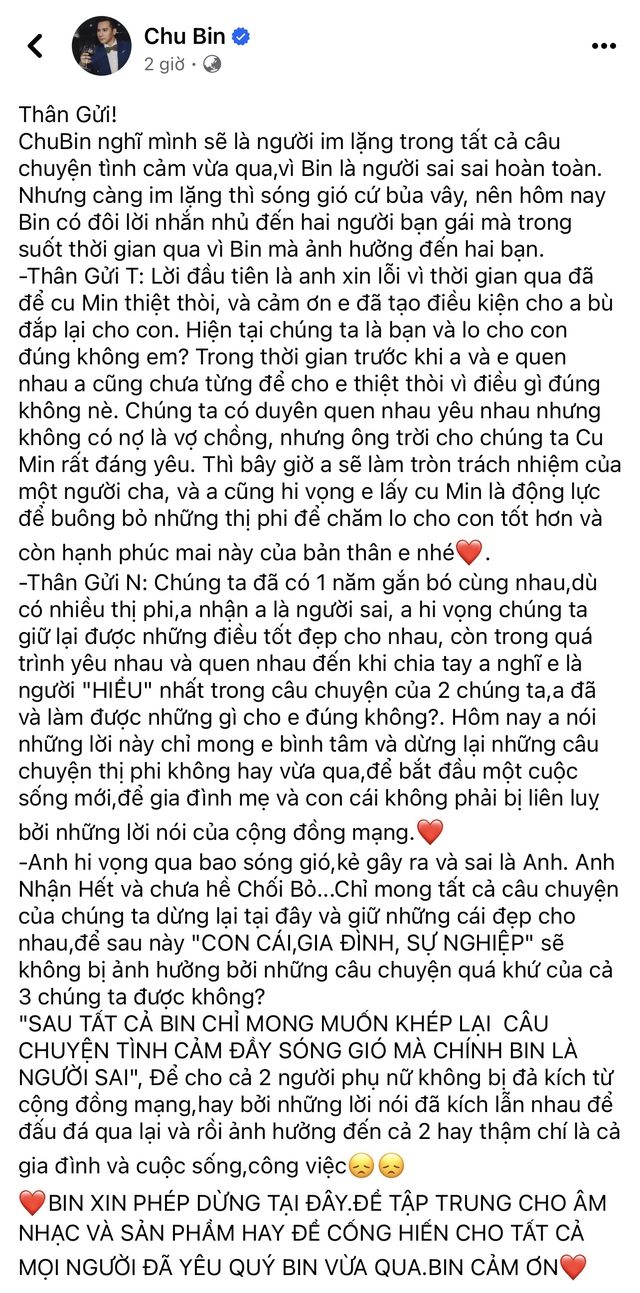 1 năm sau khi bị tố ngoại tình lúc bạn gái đang mang thai, nam ca sĩ Việt lên tiếng xin lỗi- Ảnh 1.