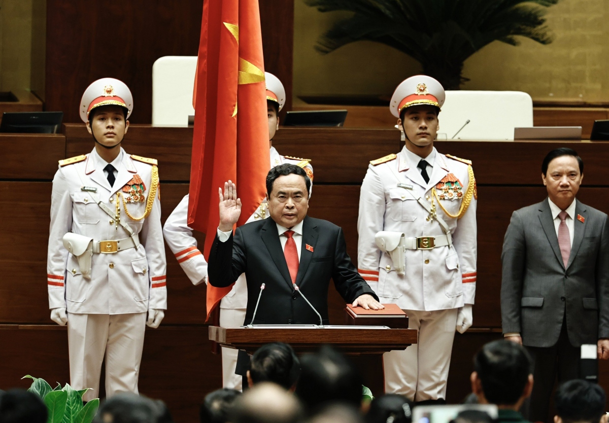Chủ tịch Quốc hội Trần Thanh Mẫn tuyên thệ nhậm chức- Ảnh 1.