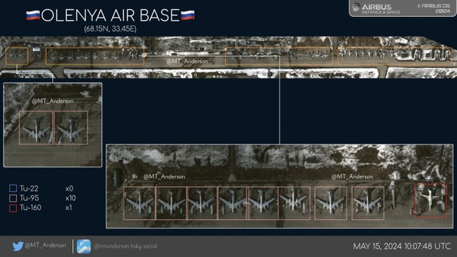 Ảnh vệ tinh tiết lộ số lượng máy bay ném bom của Nga ở Murmansk- Ảnh 1.