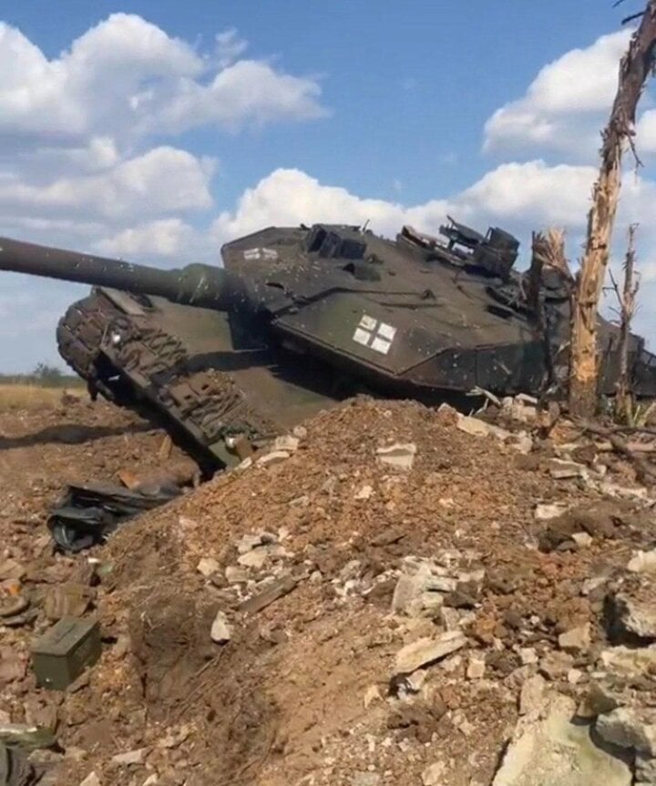 ‘Thành tích buồn’ của Ukraine: Mất 5 xe tăng Leopard 2 chỉ trong một tuần- Ảnh 1.