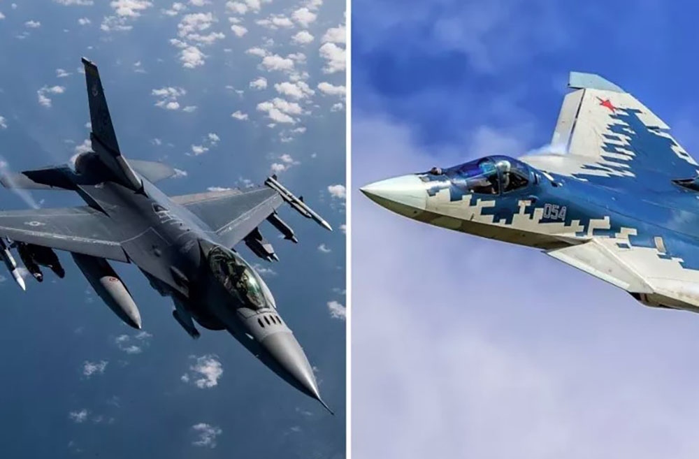 So sánh tiêm kích Su-57 của Nga và chiến đấu cơ F-16 Ukraine sắp nhận được- Ảnh 1.