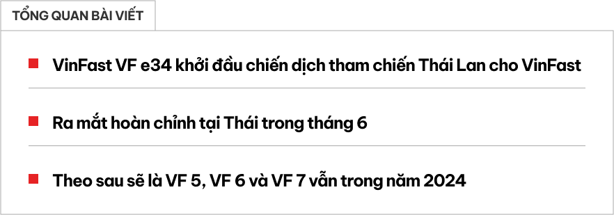 Loạt xe VinFast ra mắt Thái Lan từ tháng sau: Nhiều phân khúc, giá có thể rẻ nhờ chính sách bán như ở Việt Nam- Ảnh 1.