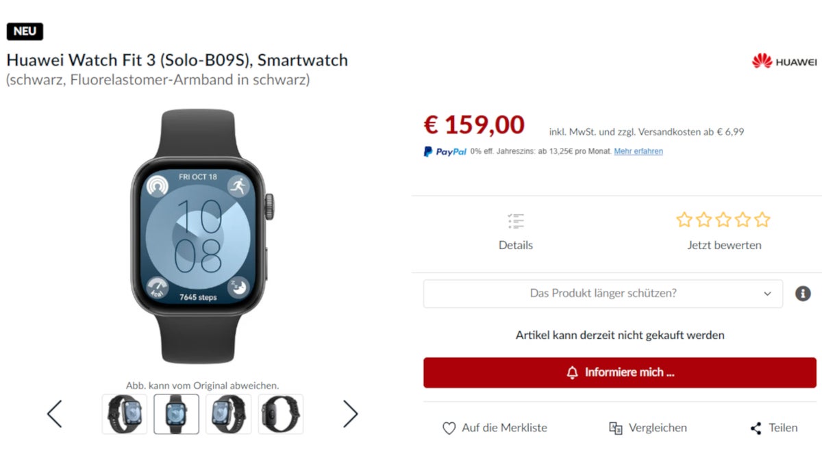 Hình ảnh chính thức của Huawei Watch Fit 3 được xem là bản sao của Apple Watch- Ảnh 1.