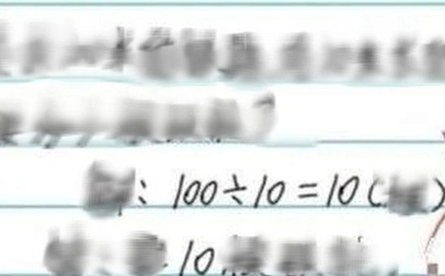 Con làm 100:10=10 bị gạch sai, bố bức xúc gọi thẳng cho cô giáo để đối chất và sự thật bẽ bàng đằng sau- Ảnh 1.