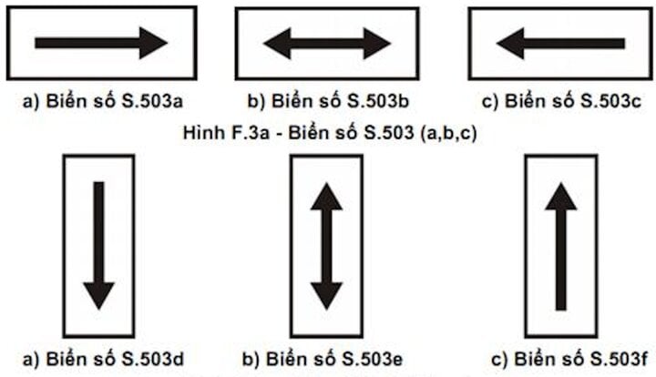 Các loại biển phụ theo quy chuẩn mới nhất- Ảnh 1.