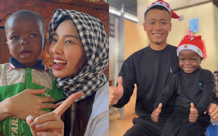 Hoa hậu Thuỳ Tiên cùng team Châu Phi đi chơi công viên, lộ 1 chi tiết rất cưng chiều Lôi Con- Ảnh 13.