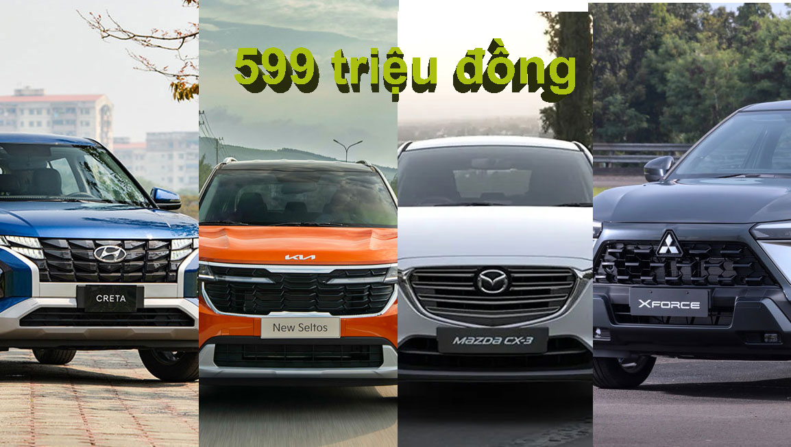 Đồng giá 599 triệu đồng: Hyundai Creta, KIA Seltos, Mazda CX-3 hay Mitsubishi Xforce sẽ là lựa chọn của bạn?- Ảnh 1.