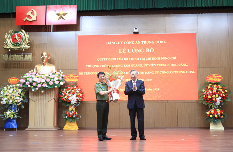 Bộ Chính trị chỉ định Thượng tướng Lương Tam Quang giữ chức Bí thư Đảng ủy Công an Trung ương- Ảnh 3.