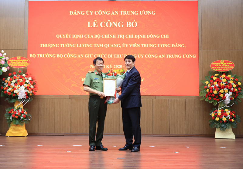Bộ Chính trị chỉ định Thượng tướng Lương Tam Quang giữ chức Bí thư Đảng ủy Công an Trung ương- Ảnh 2.