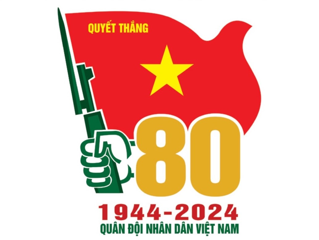 Bộ Quốc phòng ban hành Biểu trưng Kỷ niệm 80 năm ngày thành lập QĐND Việt Nam- Ảnh 1.