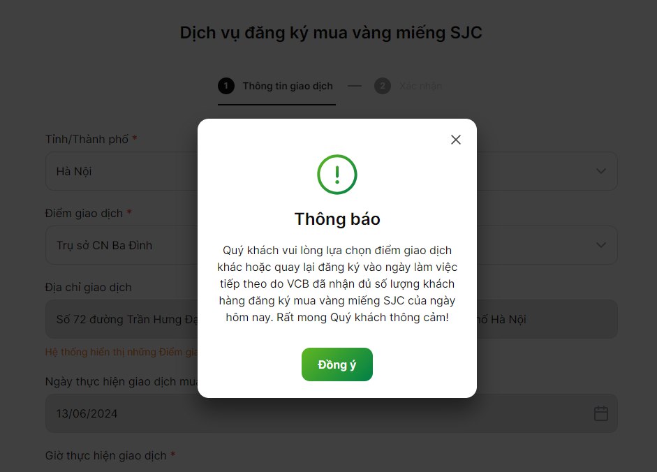 3 quy định "giới hạn" khi mua vàng miếng online trên website Vietcombank, người dân cần nắm rõ để "chốt đơn" thành công!- Ảnh 3.