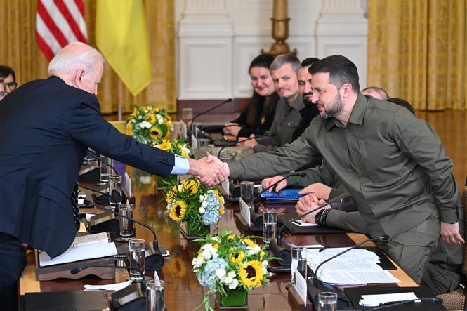 Mỹ ký thỏa thuận an ninh 10 năm với Ukraine- Ảnh 1.