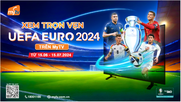 Xem trọn vẹn vòng chung kết Euro 2024 trên dịch vụ MyTV đa nền tảng của VNPT- Ảnh 1.