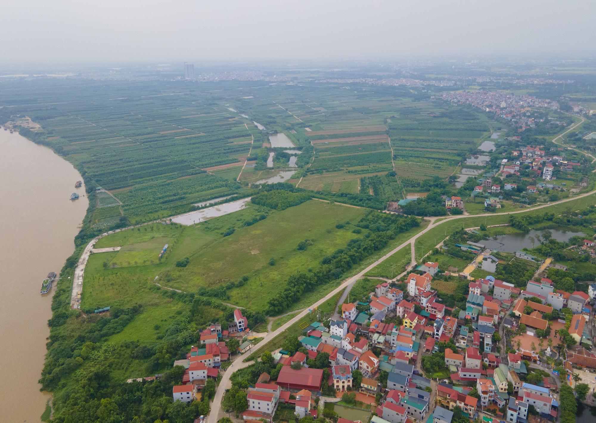 Toàn cảnh khu đô thị 268 ha sắp đấu thầu chọn nhà đầu tư, nằm giữa hai cây cầu dây văng, liền kề khu đô thị 42.000 tỷ của Vinhomes- Ảnh 10.