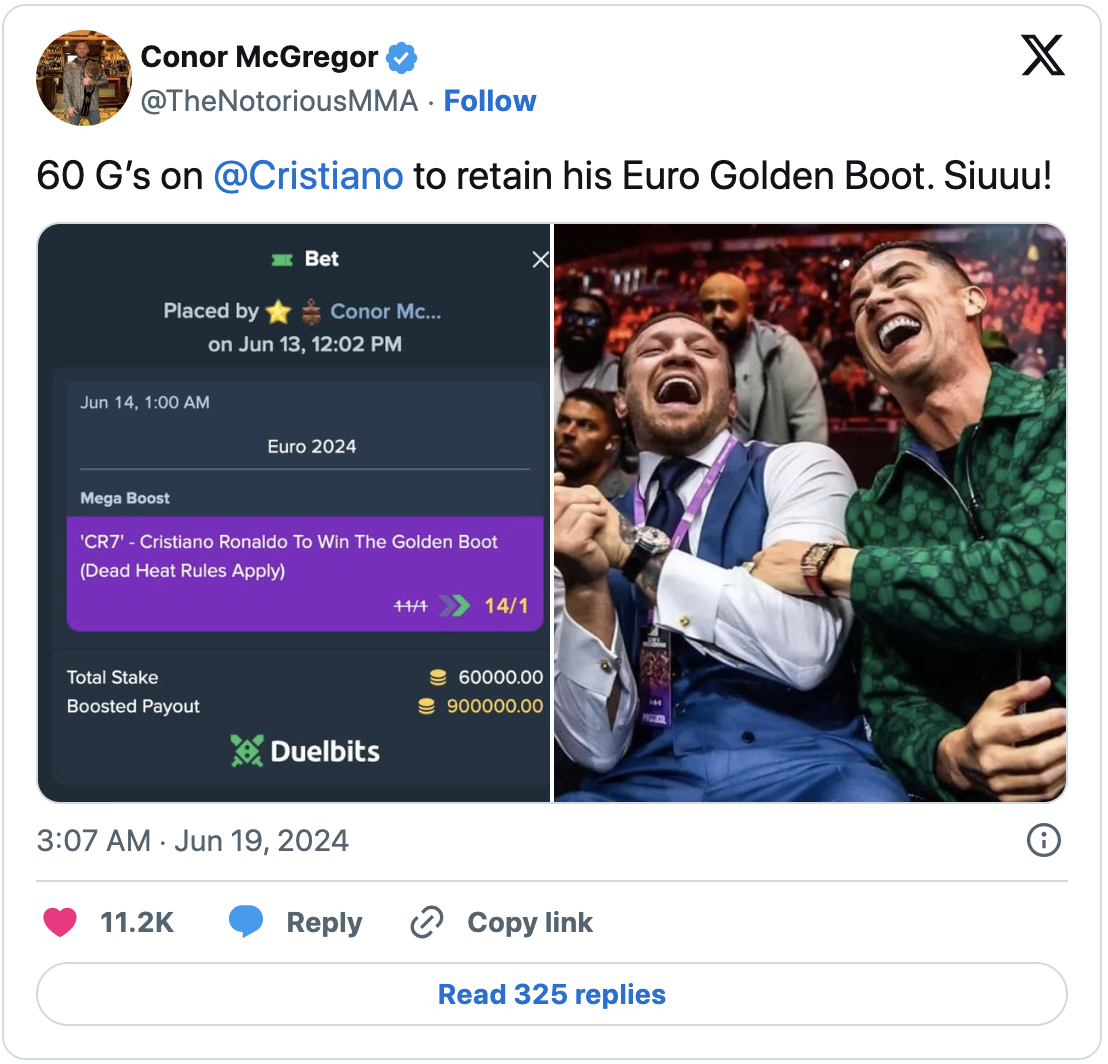 "Gã điên" Conor McGregor đặt "niềm tin lớn" cho Cristiano Ronaldo- Ảnh 1.