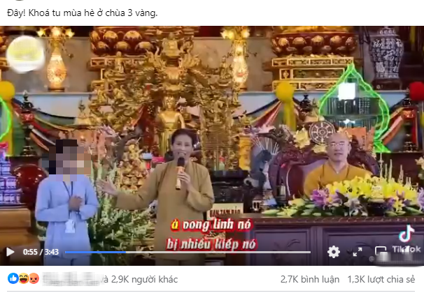 Lãnh đạo Phòng Nội vụ TP Uông Bí nói gì về video thuyết giảng "nghiệp kiếp trước" ở chùa Ba Vàng?- Ảnh 1.