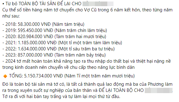 Drama bỏ vợ con, ngừng chu cấp nghi vì người thứ 3 căng nhất hiện tại: Người trong cuộc lên tiếng, kê khai hơn 5 tỷ đã đưa vợ cũ- Ảnh 3.