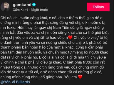 Gấm Kami công khai người yêu, tung cả clip có cảnh “tình cảm”- Ảnh 4.