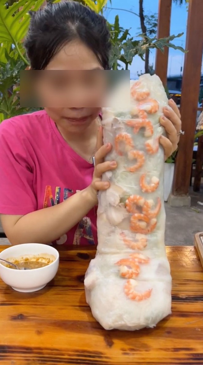 Cô gái mukbang chiếc gỏi cuốn hơn 4kg khiến dân mạng tranh cãi vì mất hết tinh tuý ẩm thực- Ảnh 6.