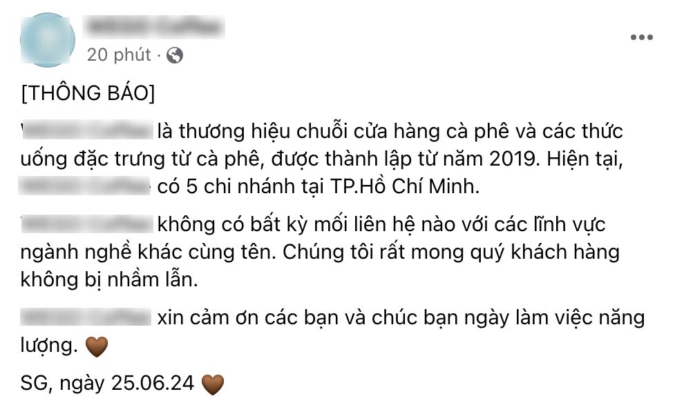 Thương hiệu cà phê trùng tên với studio Châu Bùi bị quay lén vội vã lên tiếng đính chính trước khi "vạ lây"- Ảnh 2.