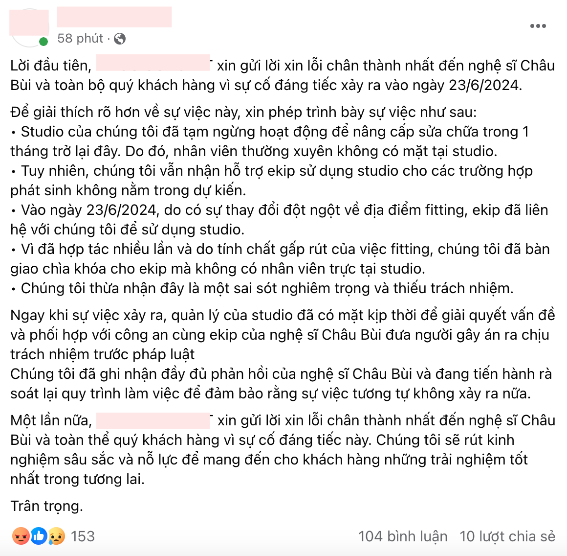 Làm rõ danh tính thủ phạm, là người thuộc ekip nào? - Đây là câu trả lời của studio nơi Châu Bùi bị quay lén!- Ảnh 1.