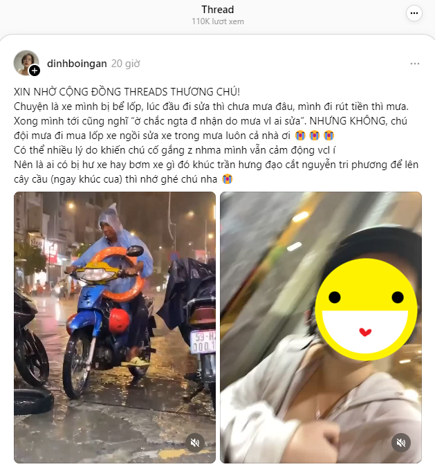 Ông bụt sửa xe và bé cún đang viral khắp cõi mạng: Bất chấp mưa gió, 1-2h sáng vẫn giải cứu hội gặp kiếp nạn- Ảnh 1.