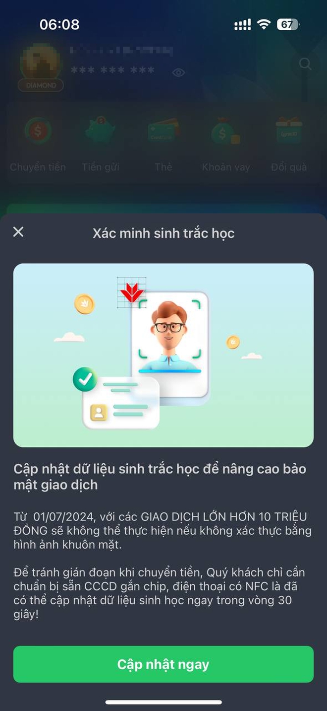 Nhận thông báo này từ ngân hàng, người dùng cần phải làm ngay nếu không sẽ chẳng thể chuyển tiền lớn hơn 10 triệu đồng!- Ảnh 4.