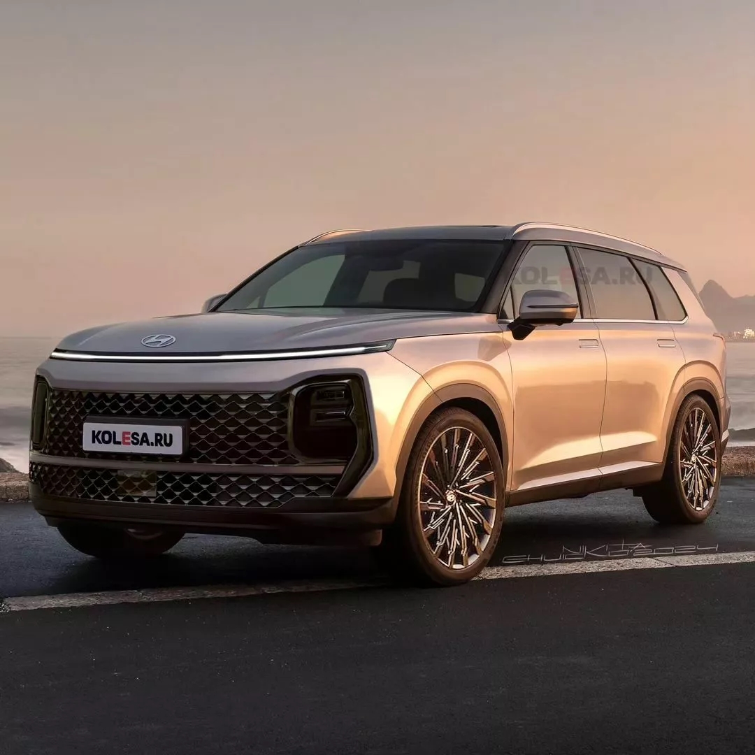 Hyundai Palisade 2026 có thể trông như thế này: Giống Santa Fe thế hệ mới 'phóng to', có tùy chọn động cơ hybrid, làm khó Ford Explorer một khi ra mắt- Ảnh 7.