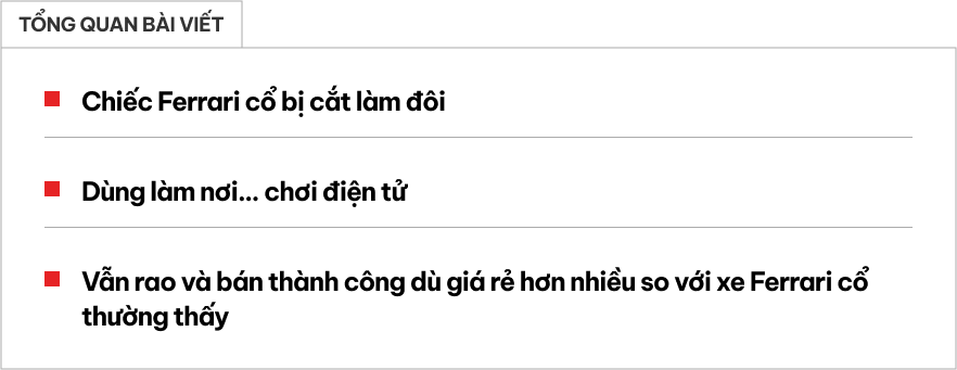 Khó tin siêu xe Ferrari cũng có ngày như thế này: 'Mỗi nửa một nơi' đầy khó hiểu, không biết làm gì ngoài để chơi game- Ảnh 1.