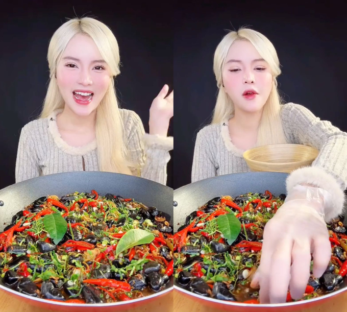 TikToker Tóc Vàng Hoe gây tranh cãi vì "bí content" nên mukbang cả đá cuội nhưng sự thật khiến nhiều người bất ngờ- Ảnh 1.