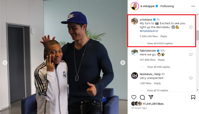 Ronaldo khiến dân tình phát cuồng với 11 chữ dành tặng người đàn em Mbappe, fan cảm thán: “Messi sẽ không làm như vậy”- Ảnh 1.