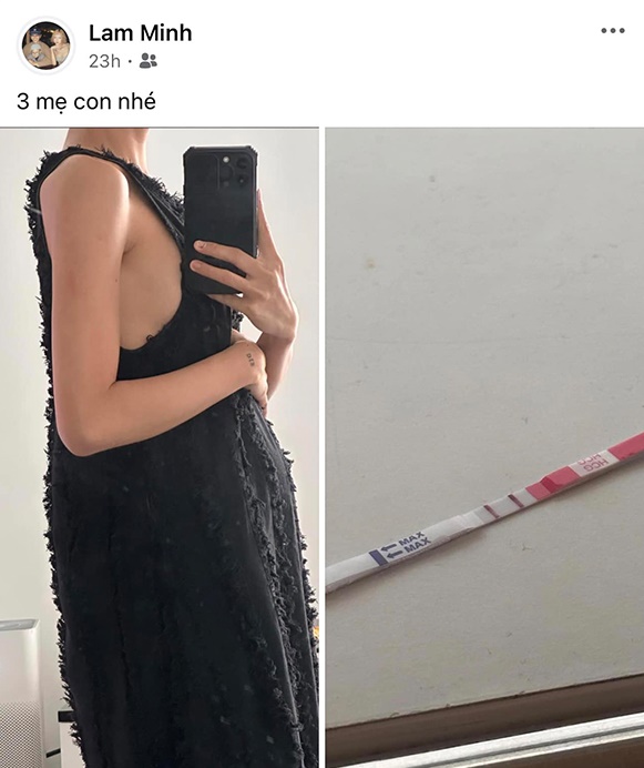 Lâm Minh đang mang thai lần 2- Ảnh 1.