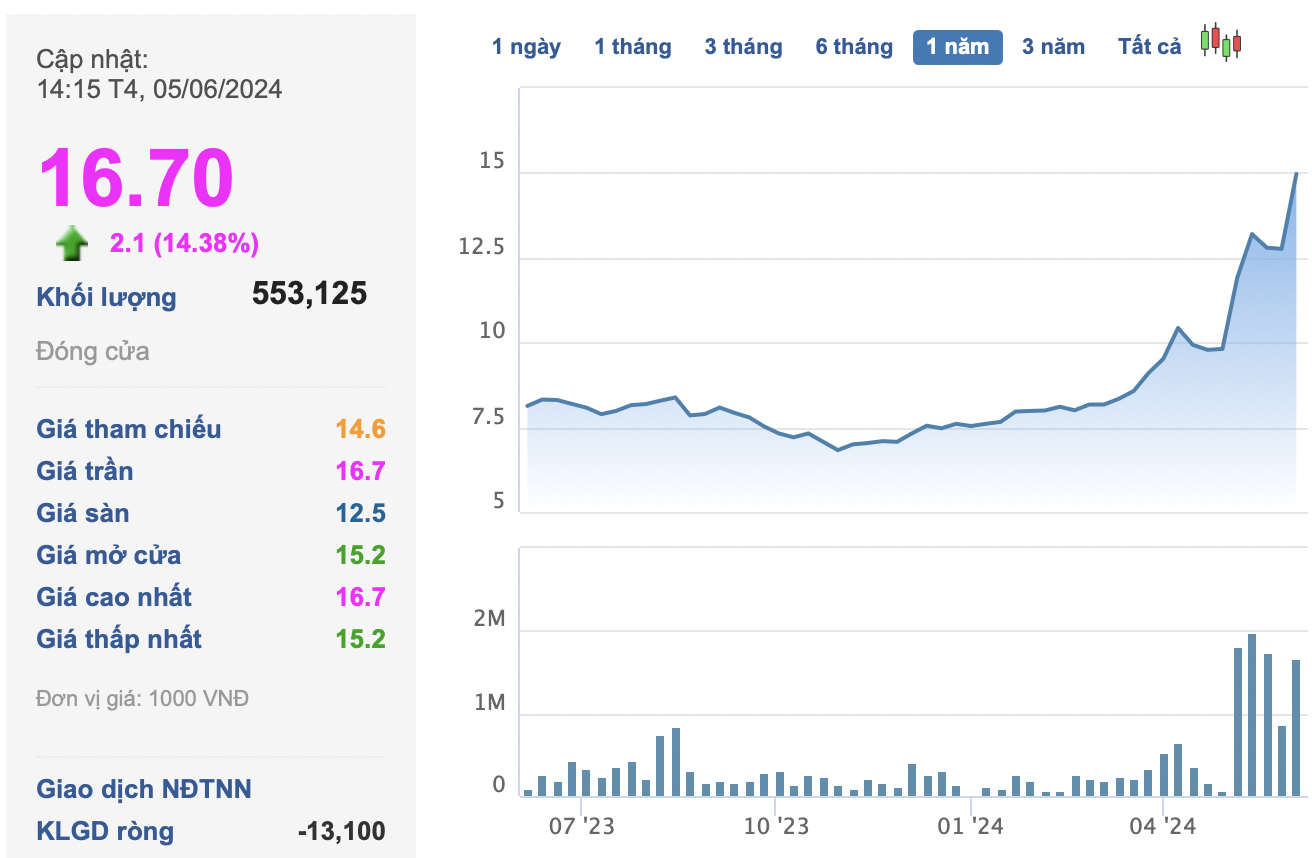 Đứng trên vai "gã khổng lồ" Becamex IDC và VNPT, một cổ phiếu công nghệ Việt Nam tăng vọt lên đỉnh 24 tháng, NĐT xếp hàng chờ mua- Ảnh 1.