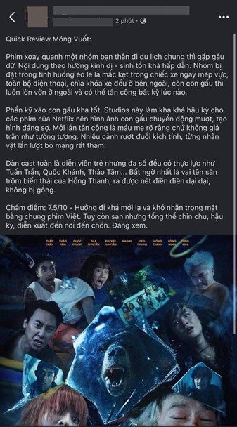 Khán giả review "nóng" phim Móng Vuốt: Kỹ xảo mãn nhãn, nội dung kịch tính đến nghẹt thở- Ảnh 5. Khán giả review "nóng" phim Móng Vuốt: Kỹ xảo mãn nhãn, nội dung kịch tính đến nghẹt thở- Ảnh 5.