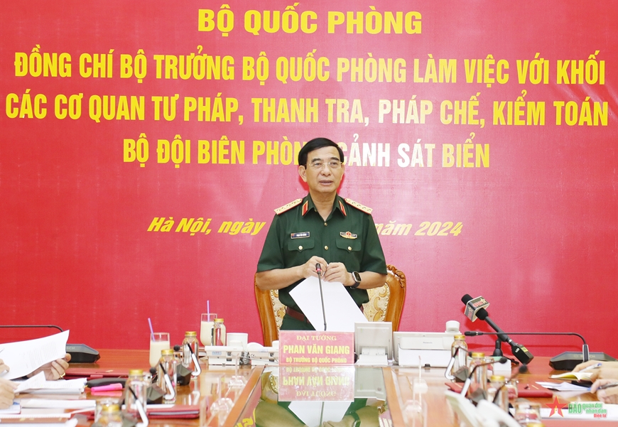 Đại tướng Phan Văn Giang: Chủ động lập hồ sơ xây dựng Luật Sĩ quan (sửa đổi), trình Quốc hội trong thời gian tới- Ảnh 1.