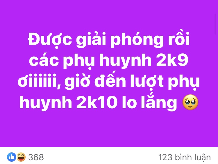 2 câu phụ huynh Hà Nội đăng lên MXH nhiều nhất hôm nay: Một đằng vui mừng, hớn hở, một đằng lo lắng, bất an- Ảnh 1.