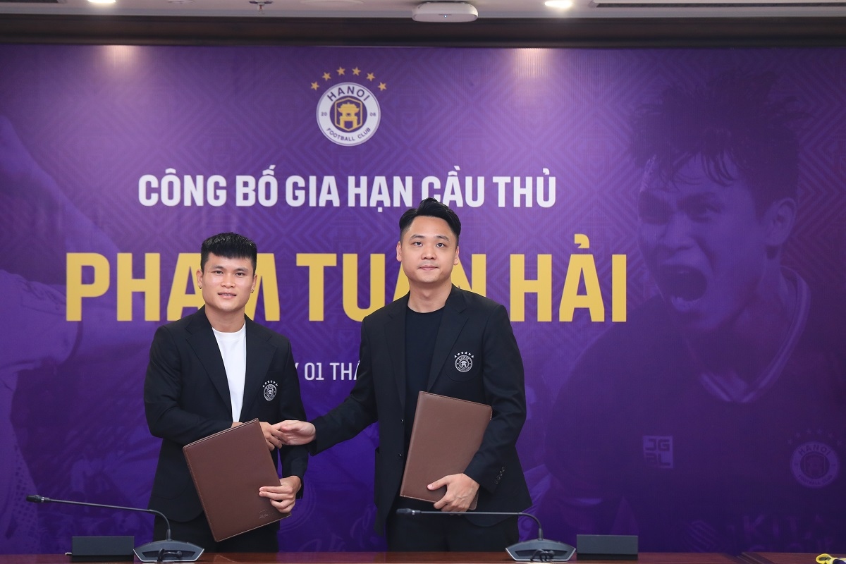 Tuấn Hải gia hạn hợp đồng với Hà Nội FC, được ra nước ngoài thi đấu- Ảnh 1.