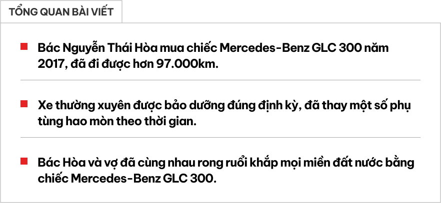 70 tuổi lái Mercedes-Benz GLC 300 gần 100.000km khắp Việt Nam, chủ xe chia sẻ: Hoàn thành ước mơ đưa vợ cả đi từ Hà Giang đến Cà Mau bằng vợ hai- Ảnh 1.